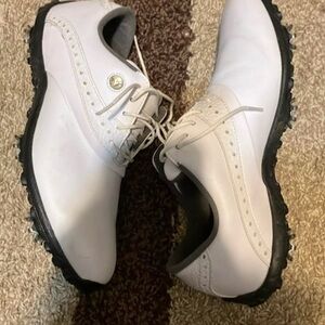 FootJoy White and Black Athletic Golf Shoes